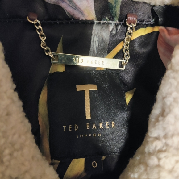 Ted baker leather jacket size 0 - Picture 2 of 2